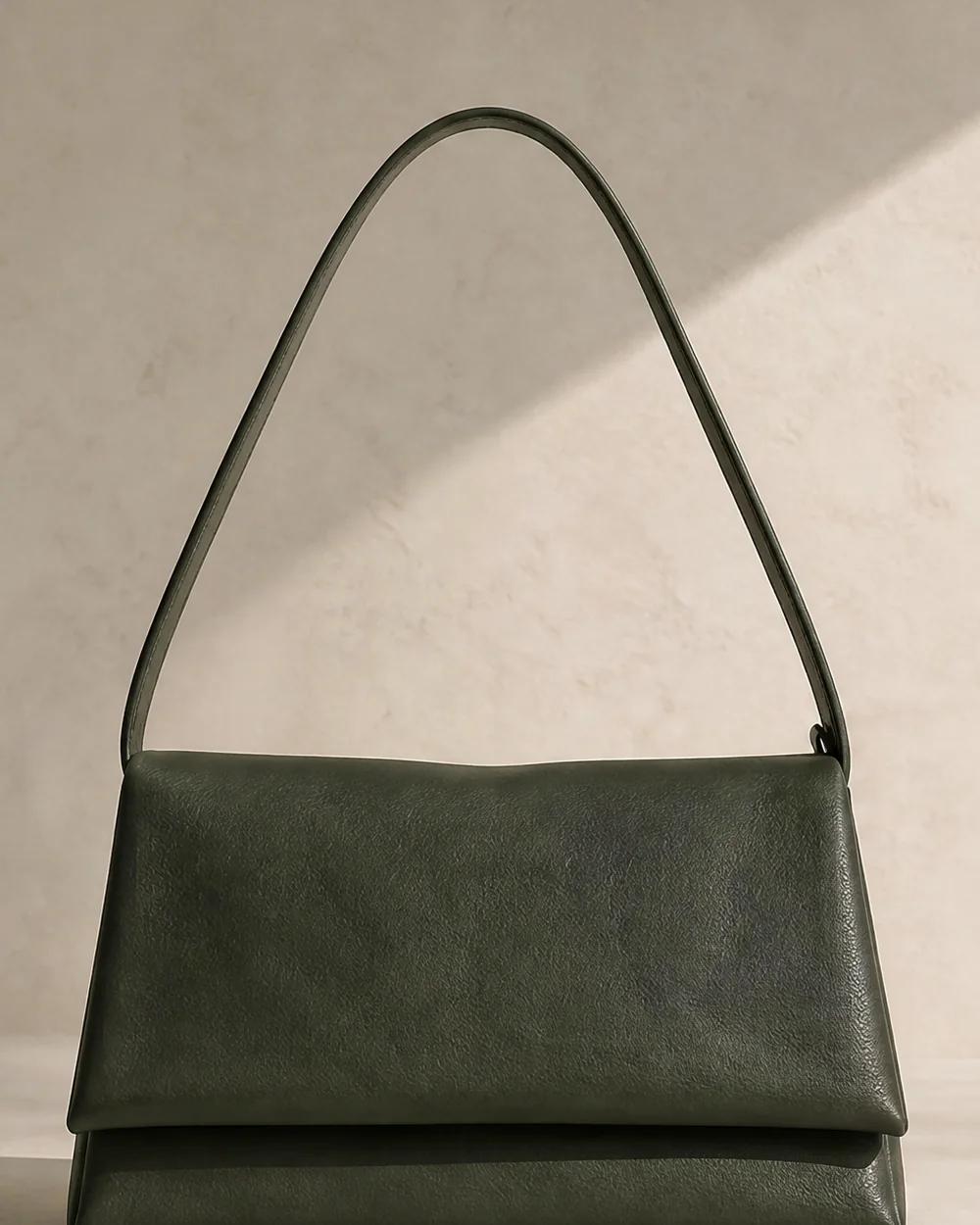 Sill Ledge Shoulder Bag in forest, front view