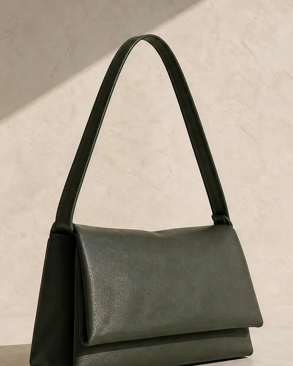 Sill Ledge Shoulder Bag in forest, side view