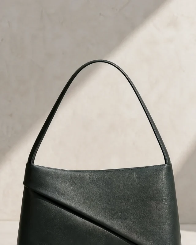 Axis Diagonal Shoulder Bag in deep forest, front view