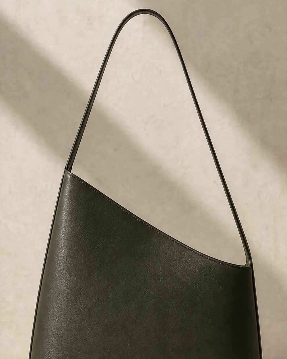 Slope Shoulder Bag in deep forest, front view