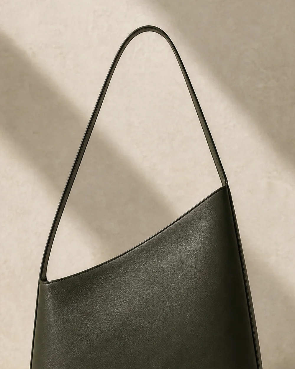 Slope Shoulder Bag in deep forest, back view