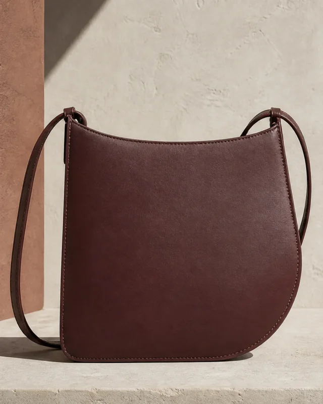 Silhouette Crossbody in oxblood, front view