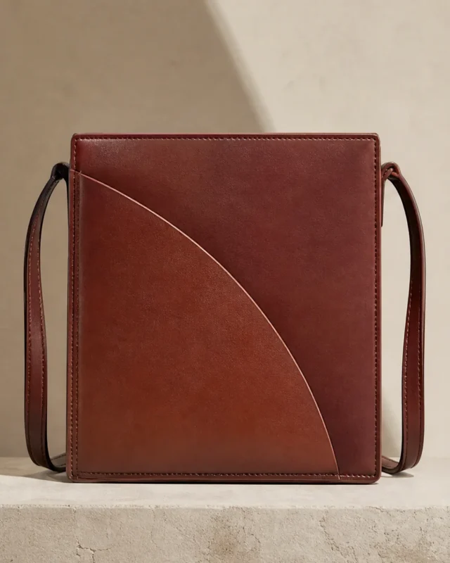 Bracket Crossbody in sienna, front view