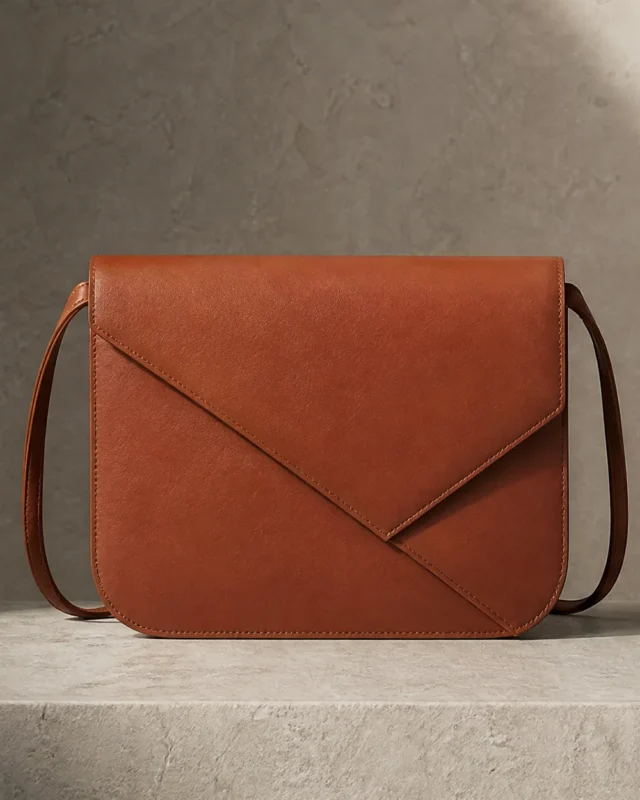 Envelope Crossbody in terracotta, front view