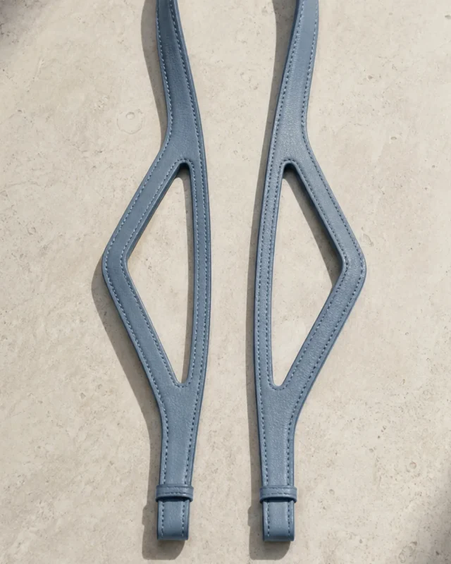Link Sculpted Strap in slate blue, front view