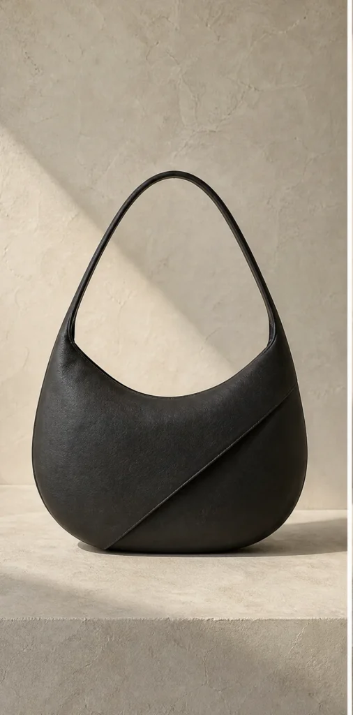 ELVANTTO form study: Folded shoulder bag Aural, view 1