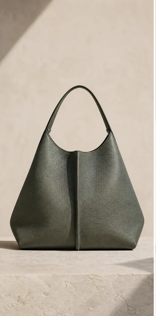 ELVANTTO-Formstudie: Gefaltete Schultertasche Meridian, Ansicht 1
