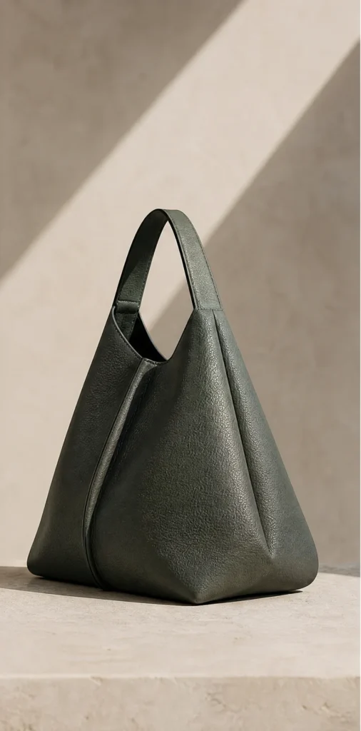 ELVANTTO-Formstudie: Gefaltete Schultertasche Meridian, Ansicht 2