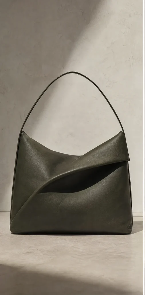 ELVANTTO form study: Folded shoulder bag Vela, view 1