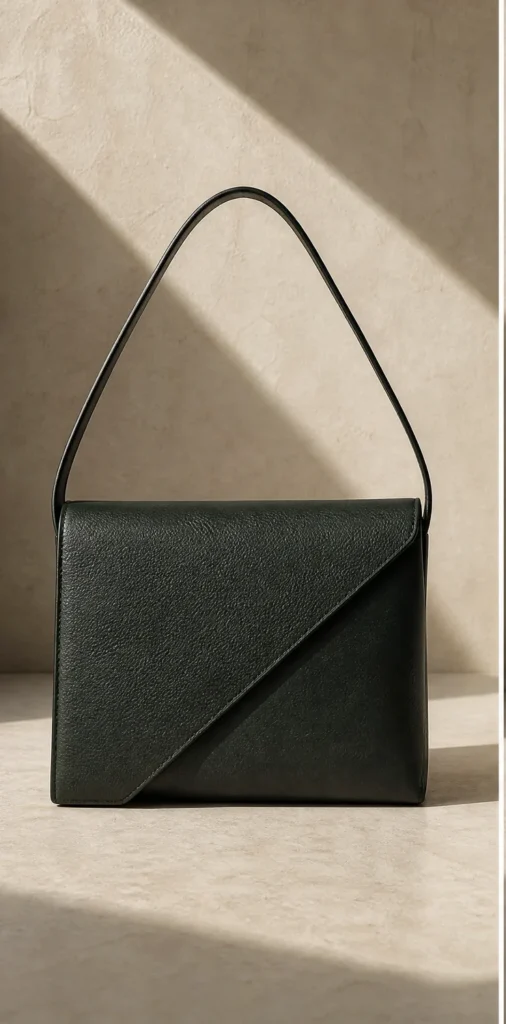 ELVANTTO form study: Folded shoulder bag Offset, view 1