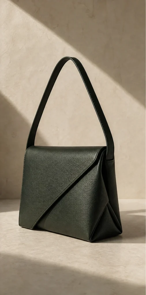 ELVANTTO form study: Folded shoulder bag Offset, view 2