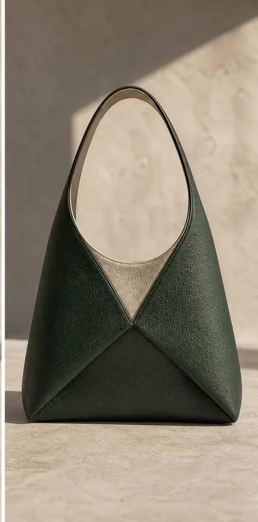 ELVANTTO form study: Folded shoulder bag Tessel, view 3