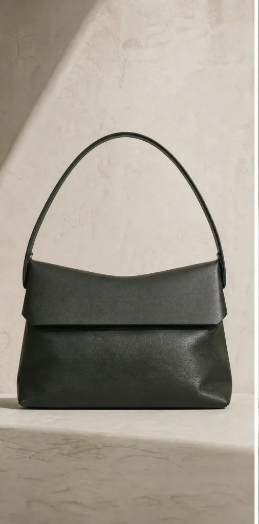ELVANTTO-Formstudie: Gefaltete Schultertasche Hinge, Ansicht 1