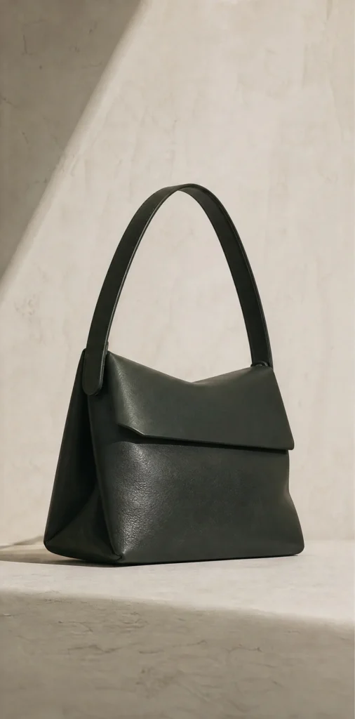 ELVANTTO-Formstudie: Gefaltete Schultertasche Hinge, Ansicht 2