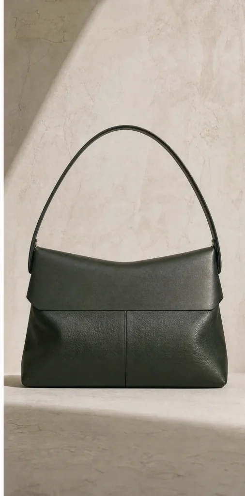ELVANTTO-Formstudie: Gefaltete Schultertasche Hinge, Ansicht 3