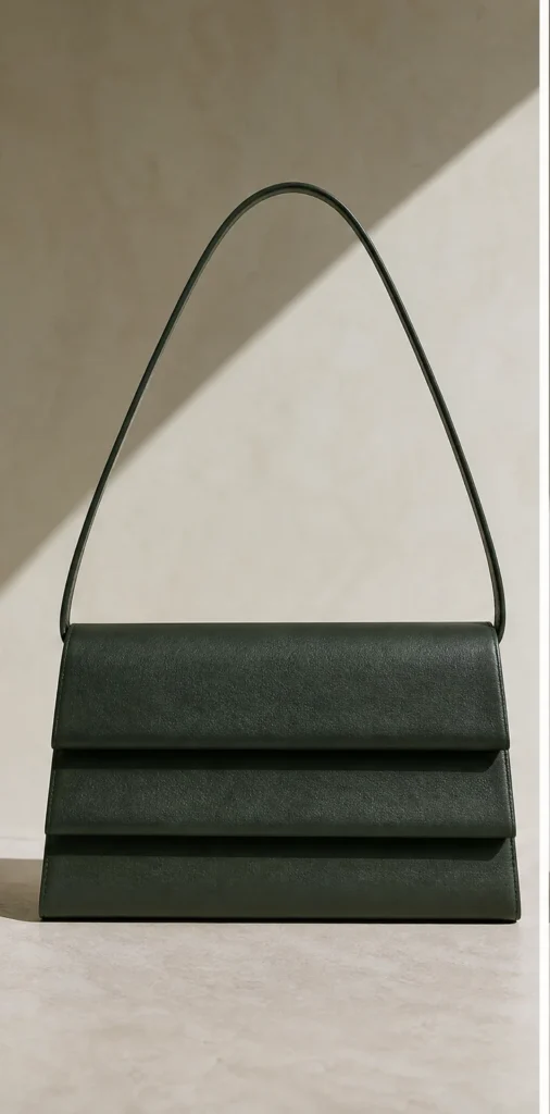 ELVANTTO-Formstudie: Gefaltete Schultertasche Cadence, Ansicht 1