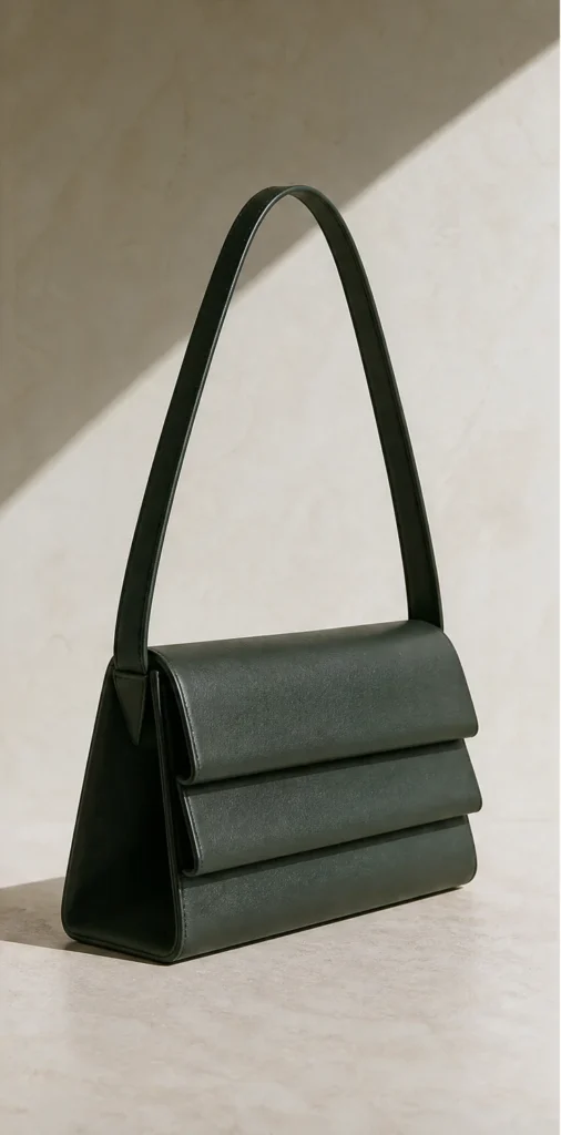 ELVANTTO-Formstudie: Gefaltete Schultertasche Cadence, Ansicht 2