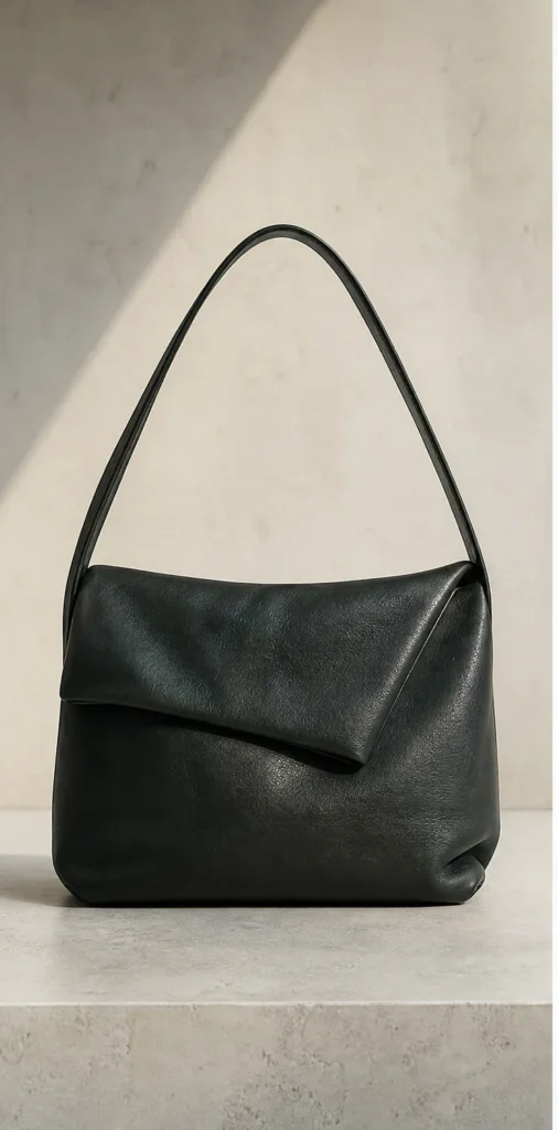 ELVANTTO form study: Folded shoulder bag Tuckline, view 1