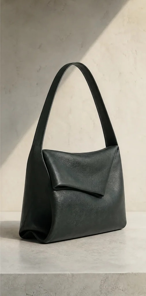 ELVANTTO form study: Folded shoulder bag Tuckline, view 2