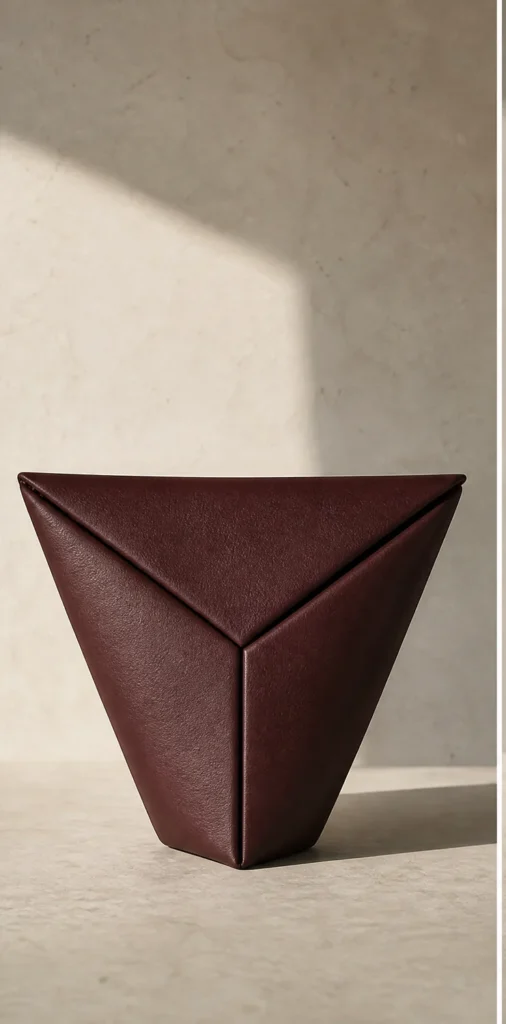ELVANTTO form study: Triangle clutch Triad, view 1