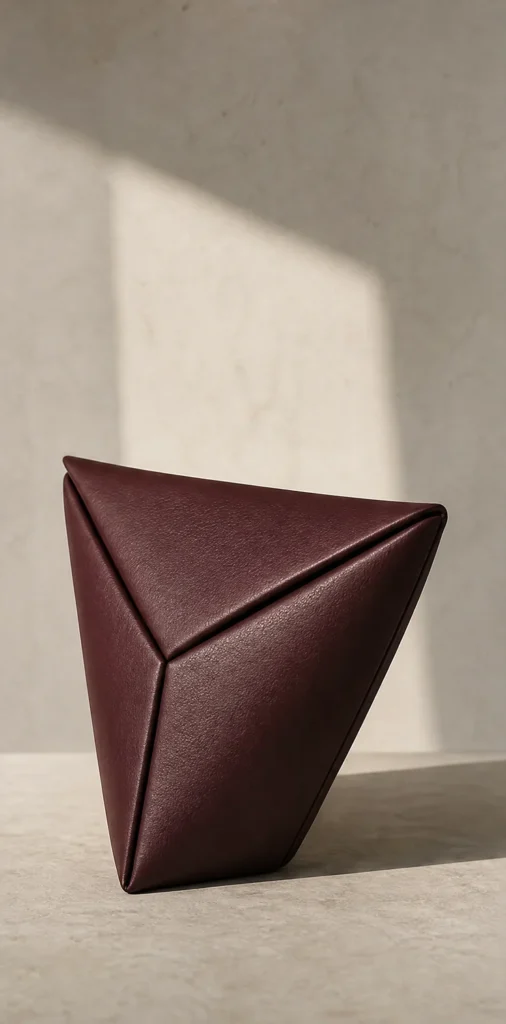 ELVANTTO form study: Triangle clutch Triad, view 2