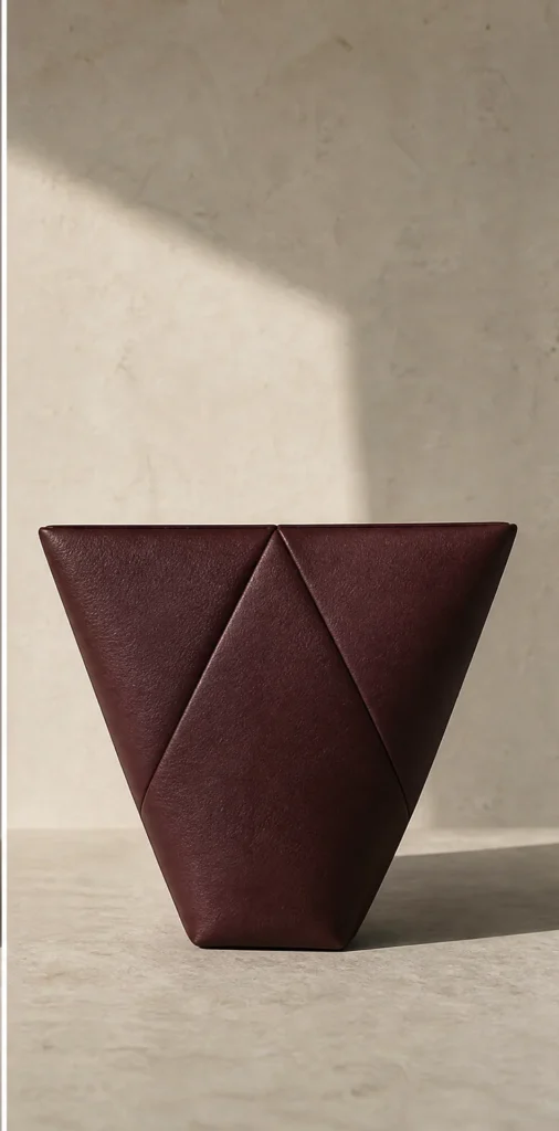 ELVANTTO form study: Triangle clutch Triad, view 3