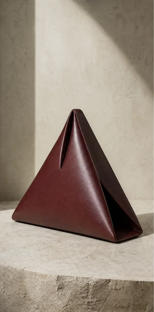 ELVANTTO form study: Triangle clutch Apex, view 2