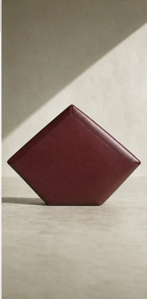 ELVANTTO form study: Triangle clutch Kite, view 3