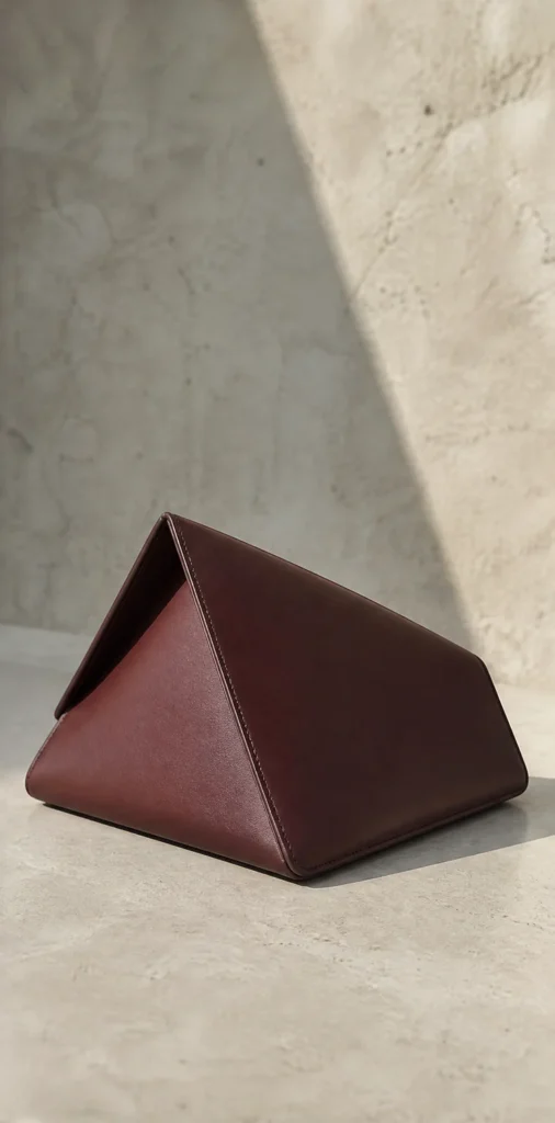 ELVANTTO form study: Triangle clutch Gable, view 2
