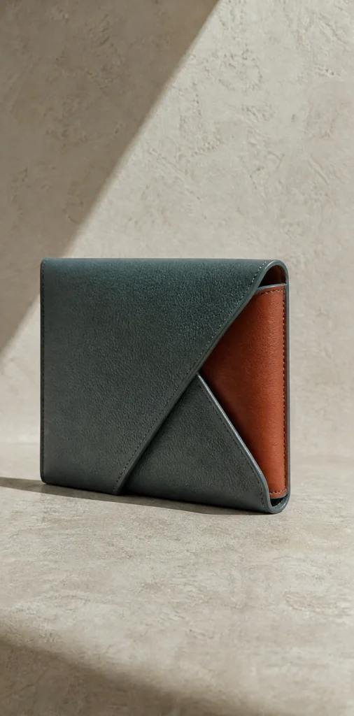 ELVANTTO form study: Folded wallet or pouch Corner, view 2
